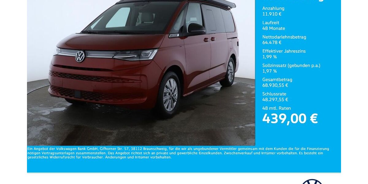 VW T7 California 8.598 km 76.050 &euro; Dortmund 44379